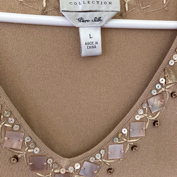 Talbots sleeveless silk top size Large - Picture 2 of 5